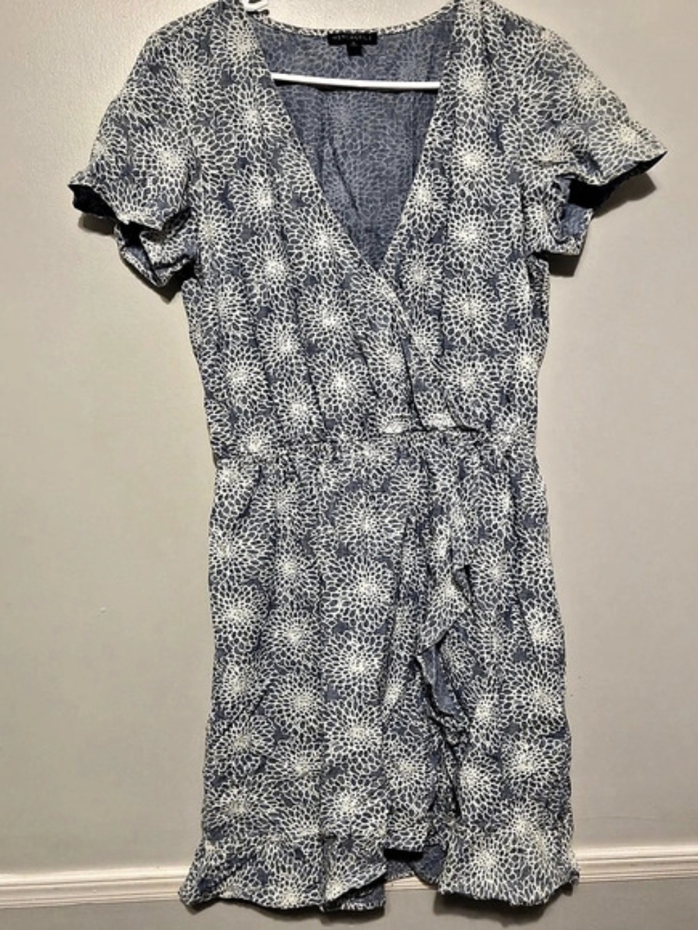 J.Crew Mercantile Floral Dress in Blue & White Size Small